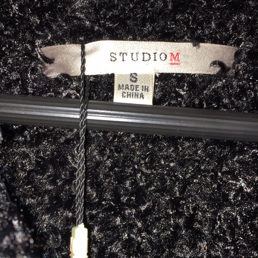 Max Studio BOUTIQEBLACK TEXTURED LEATHER & SHEARLING NWT COAT SIZE SMALL - Picture 5 of 11